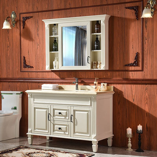 Traditional Freestanding Bathroom Vanity Solid Wood Bathroom Vanity Set for Bathroom Clearhalo 'Bathroom Remodel & Bathroom Fixtures' 'Bathroom Vanities' 'bathroom_vanities' 'Home Improvement' 'home_improvement' 'home_improvement_bathroom_vanities' 1200x1200_b92bf588-a726-40a1-83dd-53d5cae34d52