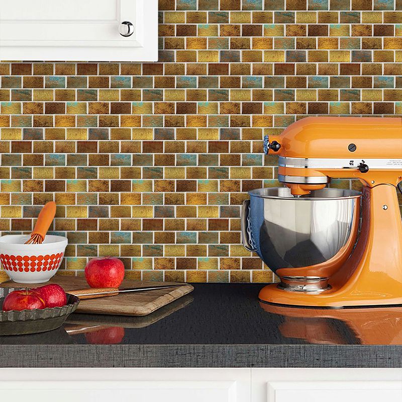 Peel and Stick Tiles Subway Rectangle Waterproof PVC Tile-Peel & Stick for Kitchen 10-Pack Clearhalo 'Flooring 'Home Improvement' 'home_improvement' 'home_improvement_peel_stick_blacksplash' 'Peel & Stick Backsplash Tile' 'peel_stick_blacksplash' 'Walls & Ceilings' Walls and Ceiling' 1200x1200_b95fdce7-f808-43fc-8ed7-0b2abe3665f0