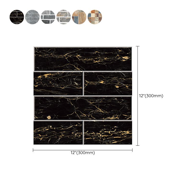 Peel & Stick Tile Square Stain Resistant Plastic Peel and Stick Tiles for Kitchen 20 Pack Clearhalo 'Flooring 'Home Improvement' 'home_improvement' 'home_improvement_peel_stick_blacksplash' 'Peel & Stick Backsplash Tile' 'peel_stick_blacksplash' 'Walls & Ceilings' Walls and Ceiling' 1200x1200_b972e930-47d7-4b5f-9aa1-ffab8999ddb2