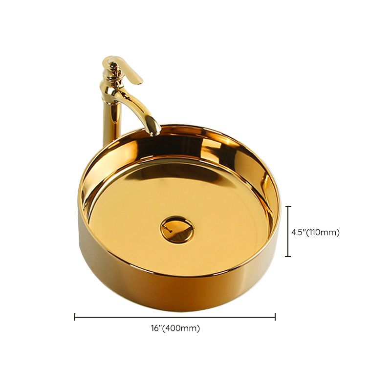 Modern Bathroom Sink Metal Rectangular with Pop-Up Drain and Faucet Vessel Bathroom Sink Clearhalo 'Bathroom Remodel & Bathroom Fixtures' 'Bathroom Sinks & Faucet Components' 'Bathroom Sinks' 'bathroom_sink' 'Home Improvement' 'home_improvement' 'home_improvement_bathroom_sink' 1200x1200_b97bb204-3f38-4b05-b5f2-c0f179d03769