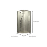 Linear Sliding Shower Enclosure Metal Semi-Frameless Shower Enclosure Clearhalo 'Bathroom Remodel & Bathroom Fixtures' 'Home Improvement' 'home_improvement' 'home_improvement_shower_stalls_enclosures' 'Shower Stalls & Enclosures' 'shower_stalls_enclosures' 'Showers & Bathtubs' 1200x1200_b97d8175-2c09-4b85-b0ec-c3e441850c44