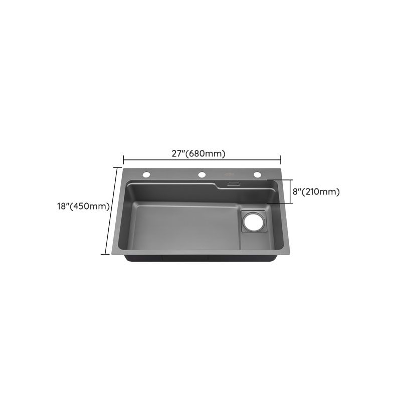 Kitchen Sink Stainless Rectangular Water Purification Kitchen Sink with Faucet Clearhalo 'Home Improvement' 'home_improvement' 'home_improvement_kitchen_sinks' 'Kitchen Remodel & Kitchen Fixtures' 'Kitchen Sinks & Faucet Components' 'Kitchen Sinks' 'kitchen_sinks' 1200x1200_b98ee2ec-8289-419a-85cc-df8b402e34ed
