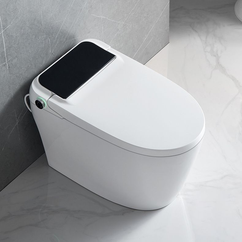 Elongated Floor Mount Bidet Contemporary White Floor Standing Bidet with Heated Seat Clearhalo 'Bathroom Remodel & Bathroom Fixtures' 'Bidets' 'Home Improvement' 'home_improvement' 'home_improvement_bidets' 'Toilets & Bidets' 1200x1200_b99a34c4-49e8-4be7-8f42-afacd47ca1a1