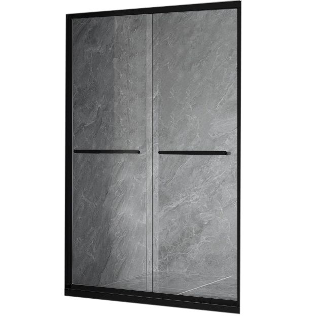 Double Sliding Shower Bath Door Semi Frameless Clear Shower Door Clearhalo 'Bathroom Remodel & Bathroom Fixtures' 'Home Improvement' 'home_improvement' 'home_improvement_shower_tub_doors' 'Shower and Tub Doors' 'shower_tub_doors' 'Showers & Bathtubs' 1200x1200_b9a3241c-bc4e-4ecf-80ad-336105cbc72b