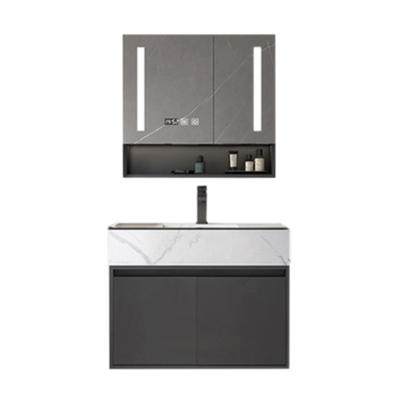 Wall Mount Faucet Included Sink Vanity with Sink Mirror for Bathroom Clearhalo 'Bathroom Remodel & Bathroom Fixtures' 'Bathroom Vanities' 'bathroom_vanities' 'Home Improvement' 'home_improvement' 'home_improvement_bathroom_vanities' 1200x1200_b9b2b0ad-d279-445b-9ab7-36f934314df8