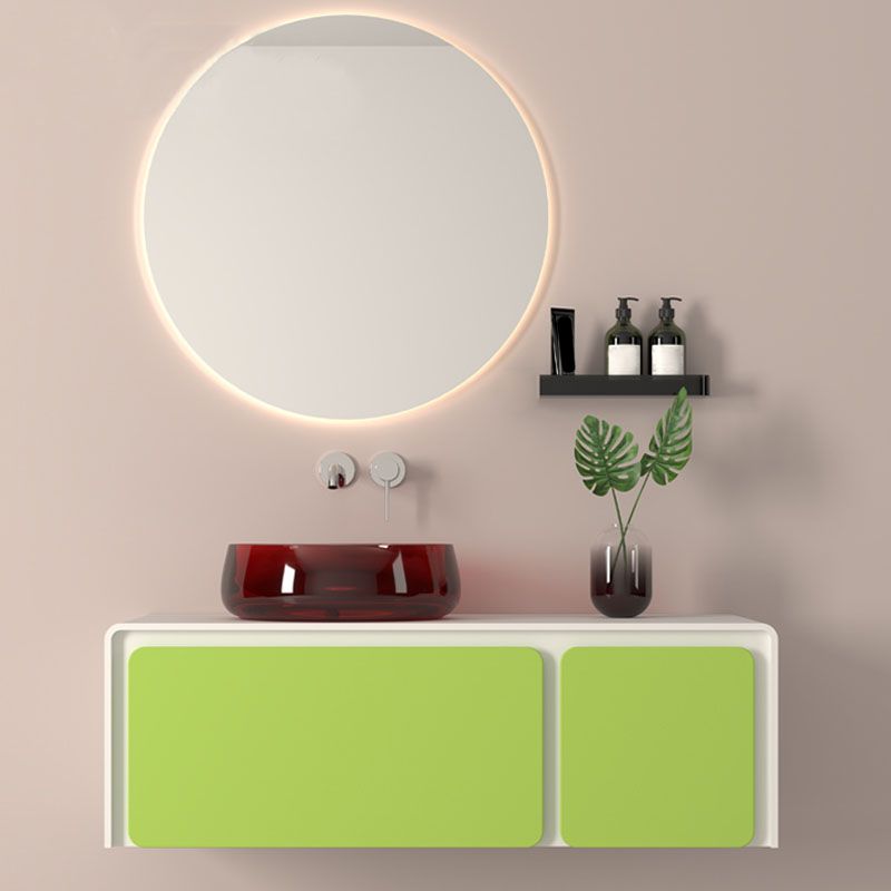 Modern Vessel Bathroom Sink Round with Pop-Up Drain Vessel Sink(Not Included Faucet) Clearhalo 'Bathroom Remodel & Bathroom Fixtures' 'Bathroom Sinks & Faucet Components' 'Bathroom Sinks' 'bathroom_sink' 'Home Improvement' 'home_improvement' 'home_improvement_bathroom_sink' 1200x1200_b9c962fb-ff78-476c-99be-ef61da4bffb1