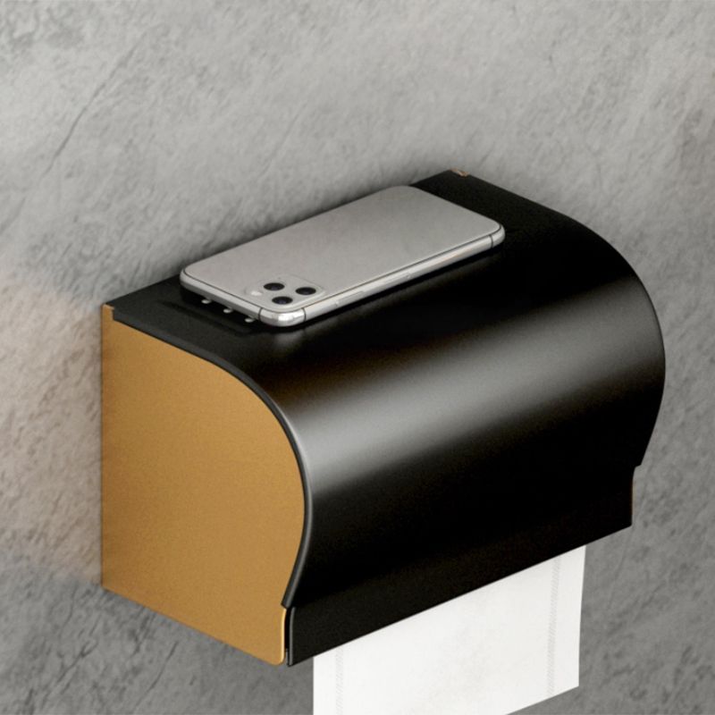 Modern Bathroom Accessory Kit Paper Holder Towel Bar Black Bath Hardware Set Clearhalo 'Bathroom Hardware Sets' 'Bathroom Hardware' 'Bathroom Remodel & Bathroom Fixtures' 'bathroom_hardware_sets' 'Home Improvement' 'home_improvement' 'home_improvement_bathroom_hardware_sets' 1200x1200_b9d138da-a8d5-4d7e-9c56-0dfb934d4590