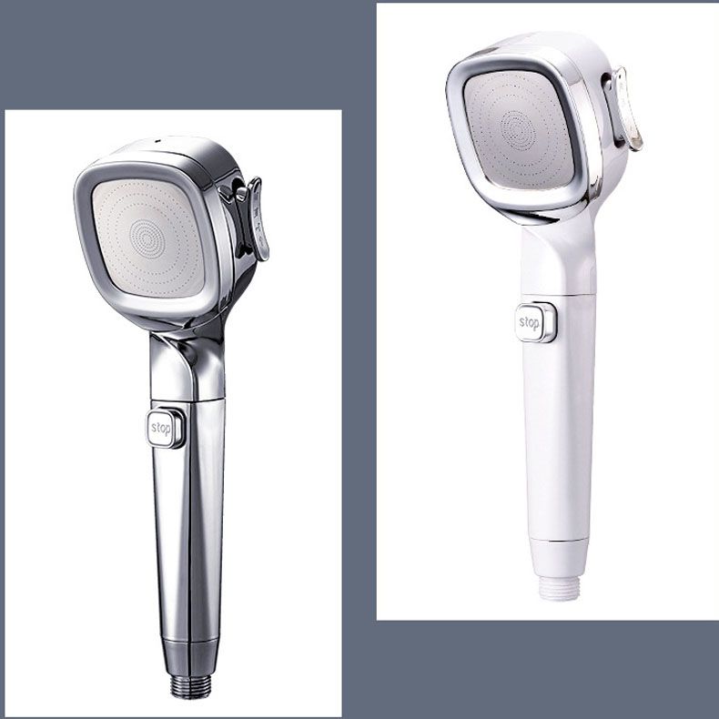 4-Setting Pressurized Shower One-button Water-stop Hand-held Shower Head Clearhalo 'Bathroom Remodel & Bathroom Fixtures' 'Home Improvement' 'home_improvement' 'home_improvement_shower_heads' 'Shower Heads' 'shower_heads' 'Showers & Bathtubs Plumbing' 'Showers & Bathtubs' 1200x1200_b9e9756c-54be-4060-92ef-3bffdcac69b9