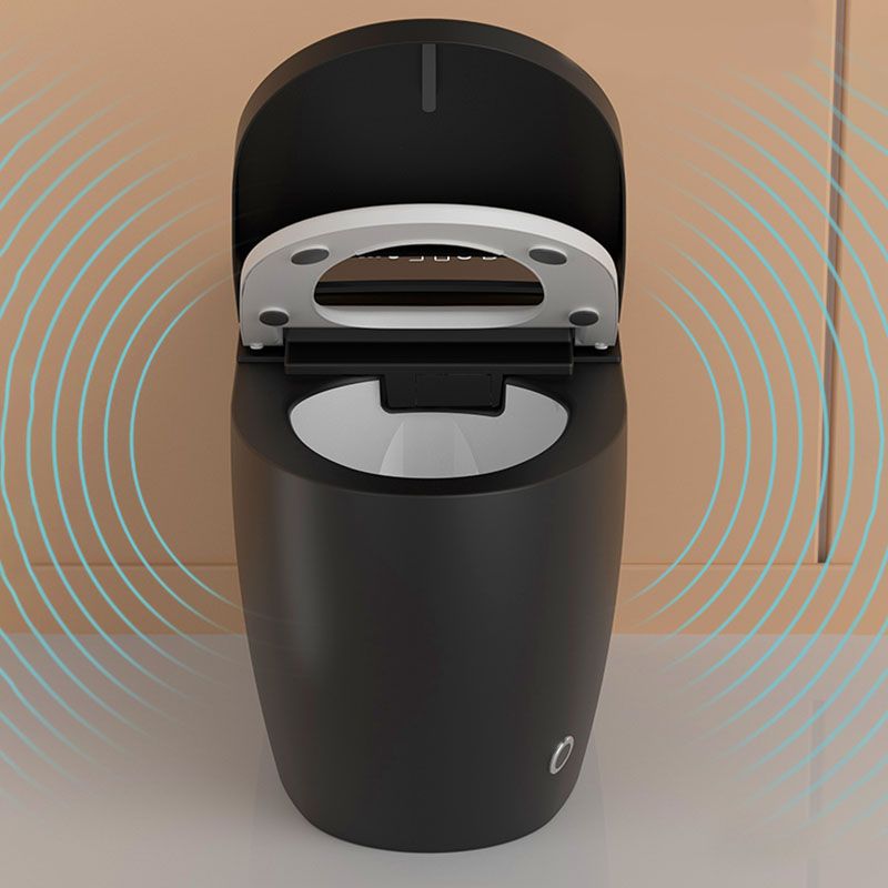 19.68" H Electronic Elongated Toilet Floor Standing Bidet in Black Clearhalo 'Bathroom Remodel & Bathroom Fixtures' 'Bidets' 'Home Improvement' 'home_improvement' 'home_improvement_bidets' 'Toilets & Bidets' 1200x1200_b9f5646c-3f4d-4797-b31b-f8c1eddaad74