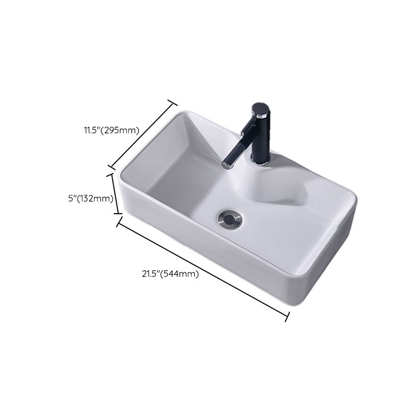 Modern Vessel Bathroom Sink Rectangular Porcelain Basin Sink (Not Include Faucet) Clearhalo 'Bathroom Remodel & Bathroom Fixtures' 'Bathroom Sinks & Faucet Components' 'Bathroom Sinks' 'bathroom_sink' 'Home Improvement' 'home_improvement' 'home_improvement_bathroom_sink' 1200x1200_ba04f968-6abb-4096-9947-7d4873a0a021