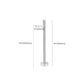 Floor Mounted Freestanding Tub Filler Freestanding High Arc Tub Filler Trim in Silver Clearhalo 'Bathroom Remodel & Bathroom Fixtures' 'Bathtub Faucets' 'bathtub_faucets' 'Home Improvement' 'home_improvement' 'home_improvement_bathtub_faucets' 1200x1200_ba30ee50-8b95-4750-a5a0-520c3dce88f6