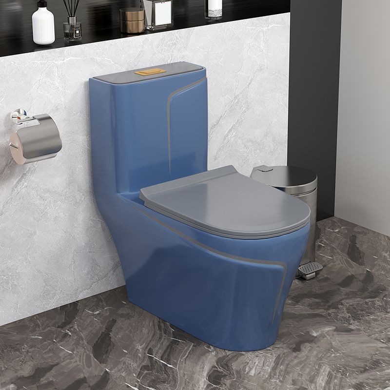 Traditional Flush Toilet Floor Mount One-Piece Toilet with Slow Close Seat Clearhalo 'Bathroom Remodel & Bathroom Fixtures' 'Home Improvement' 'home_improvement' 'home_improvement_toilets' 'Toilets & Bidets' 'Toilets' 1200x1200_ba3e3981-b353-4602-aec9-e8a544536f82