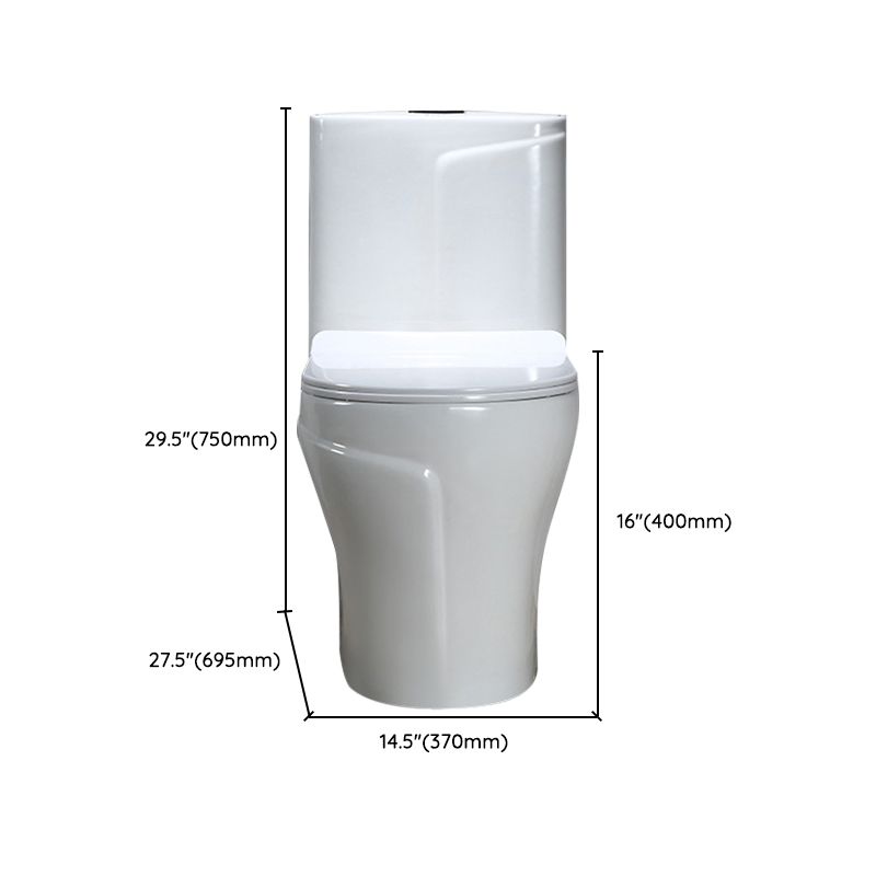 Modern Flush Toilet Ceramic Elong One-Piece Toilet with Slow Close Seat Clearhalo 'Bathroom Remodel & Bathroom Fixtures' 'Home Improvement' 'home_improvement' 'home_improvement_toilets' 'Toilets & Bidets' 'Toilets' 1200x1200_ba44d3ef-51fb-4d19-a72d-d2033db9a876