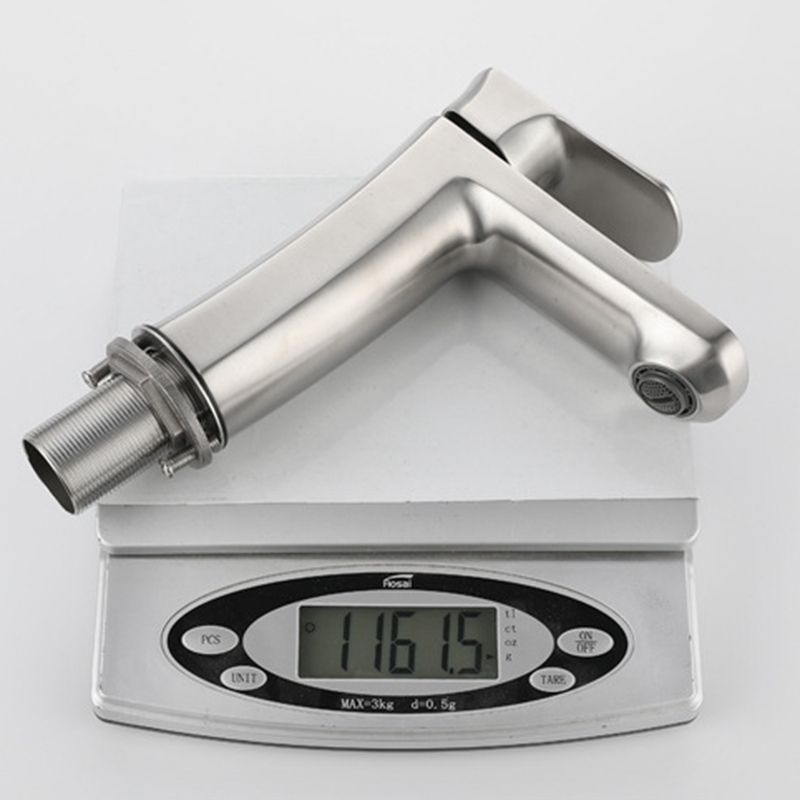 Square 1-Handle Bathroom Faucet 1 Hole Vessel Sink Bathroom Faucet Clearhalo 'Bathroom Remodel & Bathroom Fixtures' 'Bathroom Sink Faucets' 'Bathroom Sinks & Faucet Components' 'bathroom_sink_faucets' 'Home Improvement' 'home_improvement' 'home_improvement_bathroom_sink_faucets' 1200x1200_ba4bc21e-bf4f-4090-89b2-a3bfd483190b