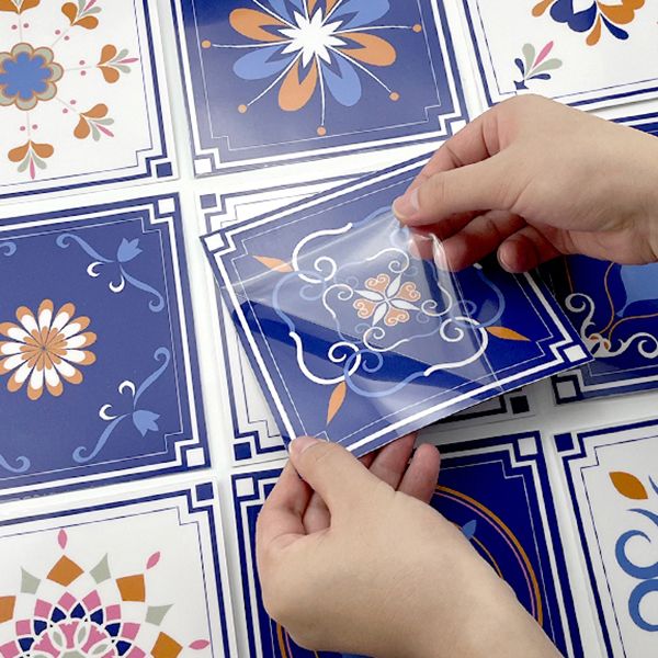 Square Peel & Stick Mosaic Tile PVC Waterproof Mosaic Tile Wallpaper Clearhalo 'Flooring 'Home Improvement' 'home_improvement' 'home_improvement_peel_stick_blacksplash' 'Peel & Stick Backsplash Tile' 'peel_stick_blacksplash' 'Walls & Ceilings' Walls and Ceiling' 1200x1200_ba655046-c39e-4a1c-a974-2b568053ad34