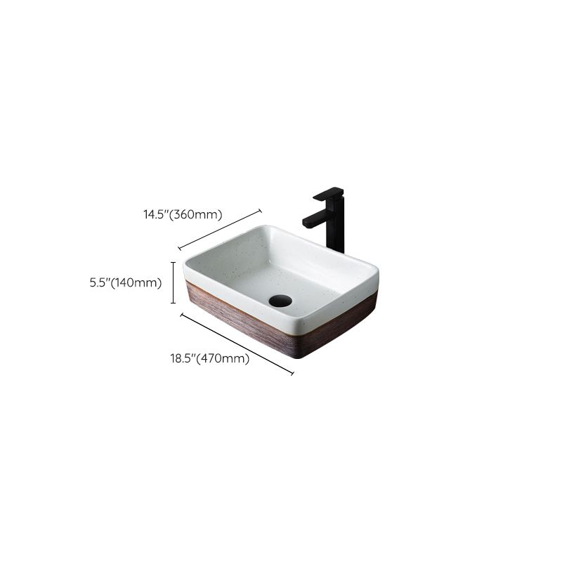 Traditional Bathroom Sink Porcelain Round Vessel with Pop-Up Drain Clearhalo 'Bathroom Remodel & Bathroom Fixtures' 'Bathroom Sinks & Faucet Components' 'Bathroom Sinks' 'bathroom_sink' 'Home Improvement' 'home_improvement' 'home_improvement_bathroom_sink' 1200x1200_ba6b0f29-f3b7-45e4-978d-5c0009c54e25