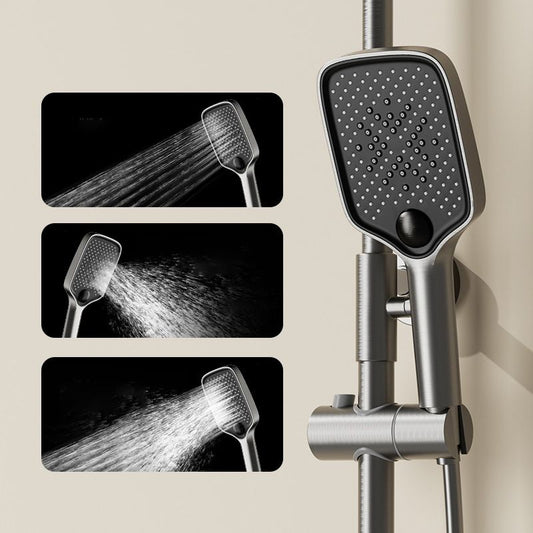 Shower Combo Solid Color Slide Bar Included Bath Tub and Shower Head Set Clearhalo 'Bathroom Remodel & Bathroom Fixtures' 'Home Improvement' 'home_improvement' 'home_improvement_shower_faucets' 'Shower Faucets & Systems' 'shower_faucets' 'Showers & Bathtubs Plumbing' 'Showers & Bathtubs' 1200x1200_ba705975-8299-4e01-aa81-55dac89ffff1