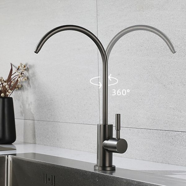 Pull Down 1-Hold Single Handle Kitchen Faucet High Arch Water Filler Clearhalo 'Home Improvement' 'home_improvement' 'home_improvement_kitchen_faucets' 'Kitchen Faucets' 'Kitchen Remodel & Kitchen Fixtures' 'Kitchen Sinks & Faucet Components' 'kitchen_faucets' 1200x1200_ba7eec7c-7380-4e3f-a8a8-24f8d73ae6ae