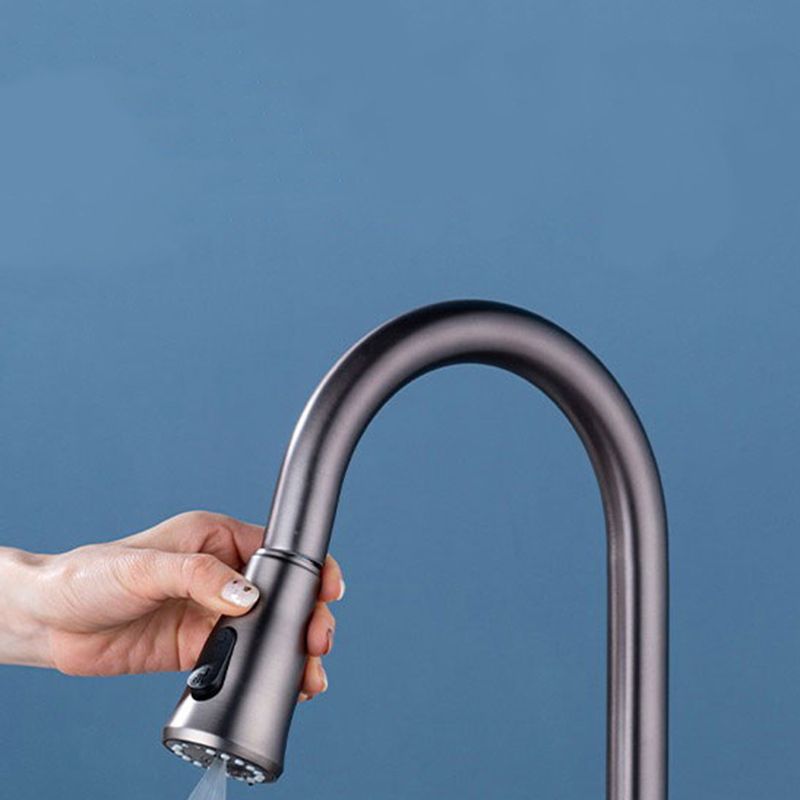 Modern 1-Handle Faucet with Pull out Sprayer with Water Dispenser Copper Faucet Clearhalo 'Home Improvement' 'home_improvement' 'home_improvement_kitchen_faucets' 'Kitchen Faucets' 'Kitchen Remodel & Kitchen Fixtures' 'Kitchen Sinks & Faucet Components' 'kitchen_faucets' 1200x1200_ba993675-dd05-4173-b8cc-3bb1b7e4a763