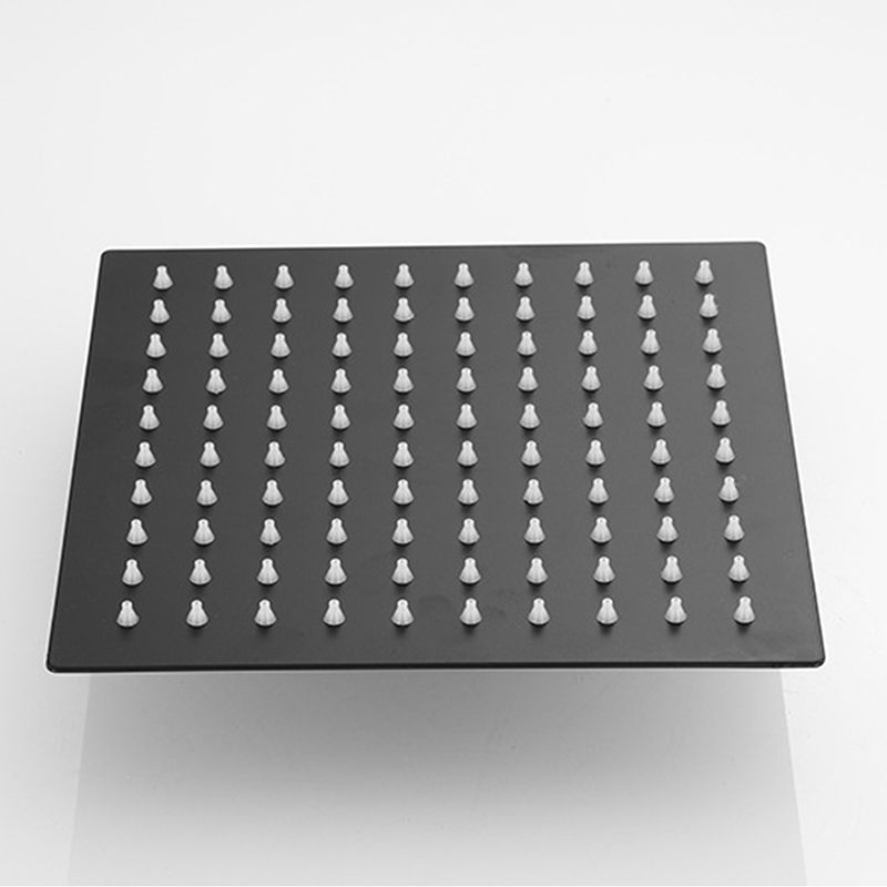 Square and Round Stainless Steel Fixed Shower Head Ceiling Mounted Shower Head in Black Clearhalo 'Bathroom Remodel & Bathroom Fixtures' 'Home Improvement' 'home_improvement' 'home_improvement_shower_heads' 'Shower Heads' 'shower_heads' 'Showers & Bathtubs Plumbing' 'Showers & Bathtubs' 1200x1200_ba99a79d-d531-43a6-be7a-80260b171ef1