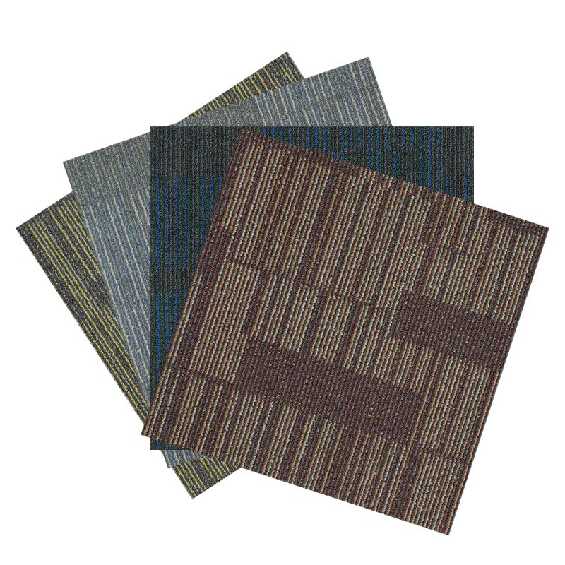 Office Level Loop Carpet Tile Dark Color Fade Resistant Loose Lay ...
