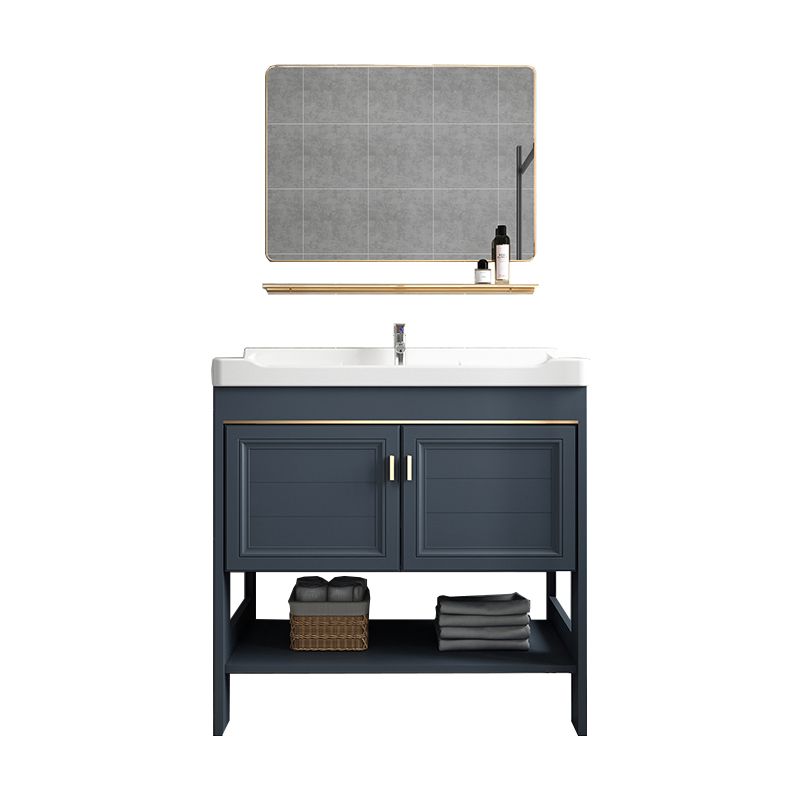 Glam Freestanding Bathroom Sink Vanity Single-Sink Bathroom Vanity Set Clearhalo 'Bathroom Remodel & Bathroom Fixtures' 'Bathroom Vanities' 'bathroom_vanities' 'Home Improvement' 'home_improvement' 'home_improvement_bathroom_vanities' 1200x1200_bad57845-6215-413b-b956-8a1e5ae183d2