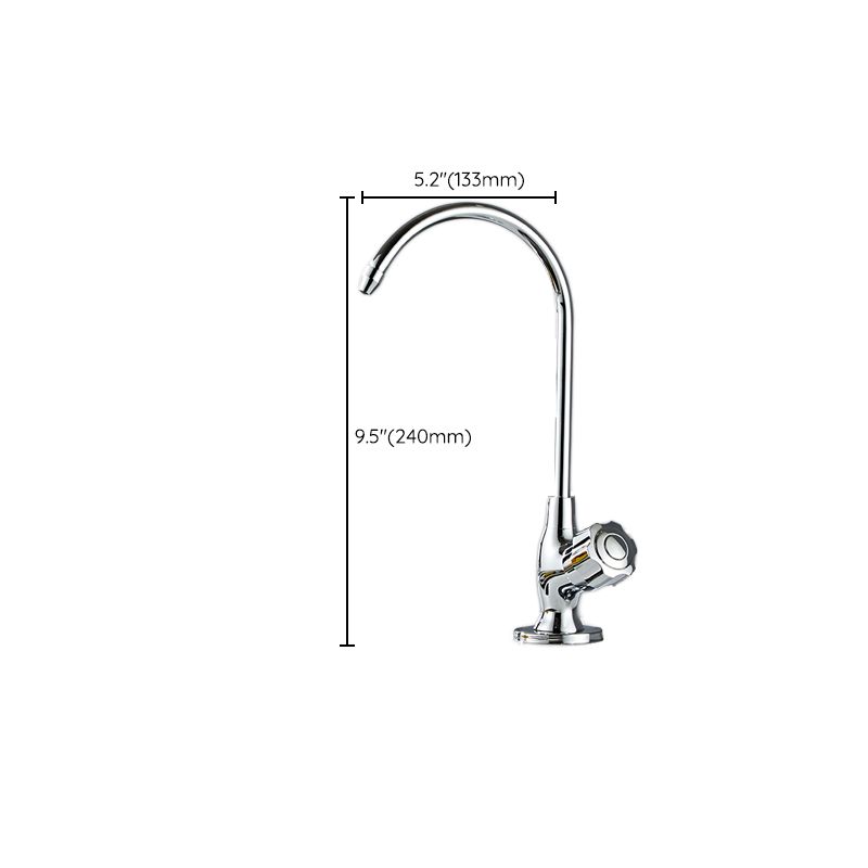 Modern High-Arc Kitchen Faucet Stainless Steel Swivel Spout Standard Kitchen Faucets Clearhalo 'Home Improvement' 'home_improvement' 'home_improvement_kitchen_faucets' 'Kitchen Faucets' 'Kitchen Remodel & Kitchen Fixtures' 'Kitchen Sinks & Faucet Components' 'kitchen_faucets' 1200x1200_badfaf3e-c71a-4392-a430-431f23134cf2
