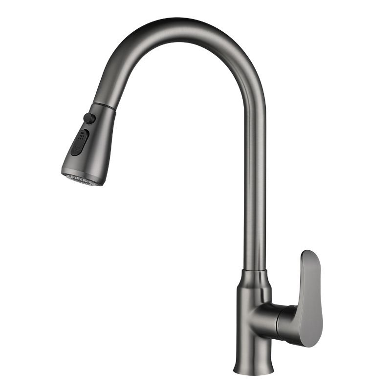 Modern 1-Handle Faucets Pull down Copper with Water Dispenser Standard Kitchen Faucets Clearhalo 'Home Improvement' 'home_improvement' 'home_improvement_kitchen_faucets' 'Kitchen Faucets' 'Kitchen Remodel & Kitchen Fixtures' 'Kitchen Sinks & Faucet Components' 'kitchen_faucets' 1200x1200_bae35df9-8719-46a9-a647-c5bde3db0530