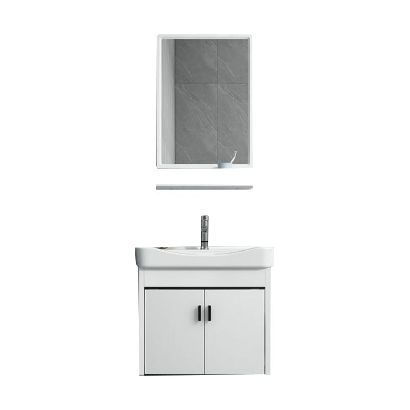 Wall-mounted Bathroom Vanity Modern Single-Sink Space Saver Vanity Clearhalo 'Bathroom Remodel & Bathroom Fixtures' 'Bathroom Vanities' 'bathroom_vanities' 'Home Improvement' 'home_improvement' 'home_improvement_bathroom_vanities' 1200x1200_bae8cce3-0dfd-40dc-a62e-199c1e5f9b94