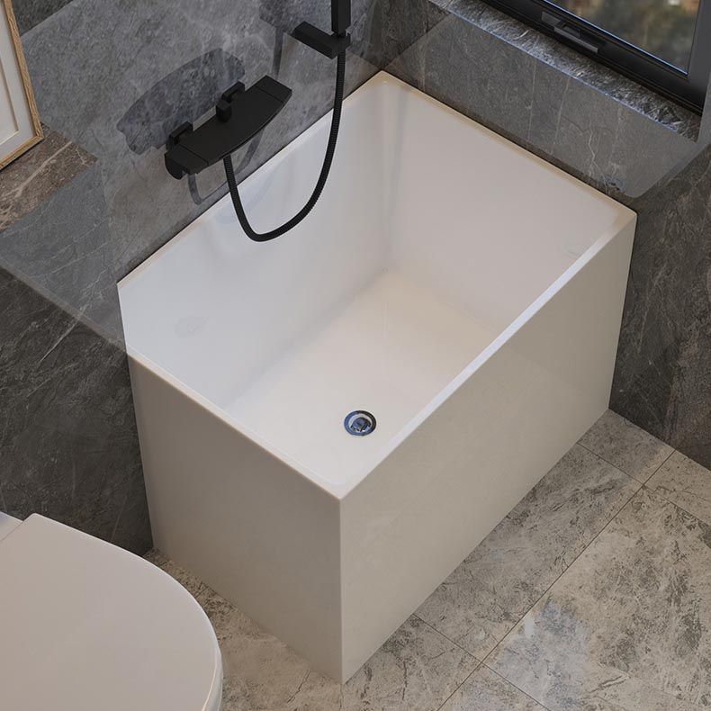 Modern Acrylic Alcove Bathtub Rectangular Matte Bath Tub for Home Clearhalo 'Bathroom Remodel & Bathroom Fixtures' 'Bathtubs' 'Home Improvement' 'home_improvement' 'home_improvement_bathtubs' 'Showers & Bathtubs' 1200x1200_baefb7f5-92b2-4ce0-b4a4-329bef020017