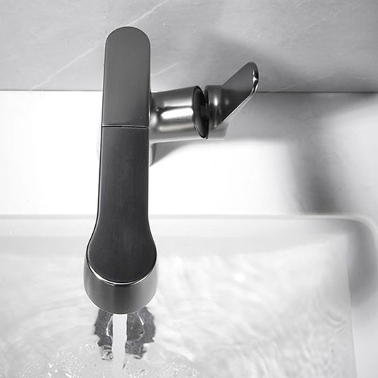Bathroom Vessel Faucet High-Arc Swivel Spout Single Handle Faucet with Pull Out Sprayer Clearhalo 'Bathroom Remodel & Bathroom Fixtures' 'Bathroom Sink Faucets' 'Bathroom Sinks & Faucet Components' 'bathroom_sink_faucets' 'Home Improvement' 'home_improvement' 'home_improvement_bathroom_sink_faucets' 1200x1200_bb0395ce-3178-404e-a675-e3679815dac1