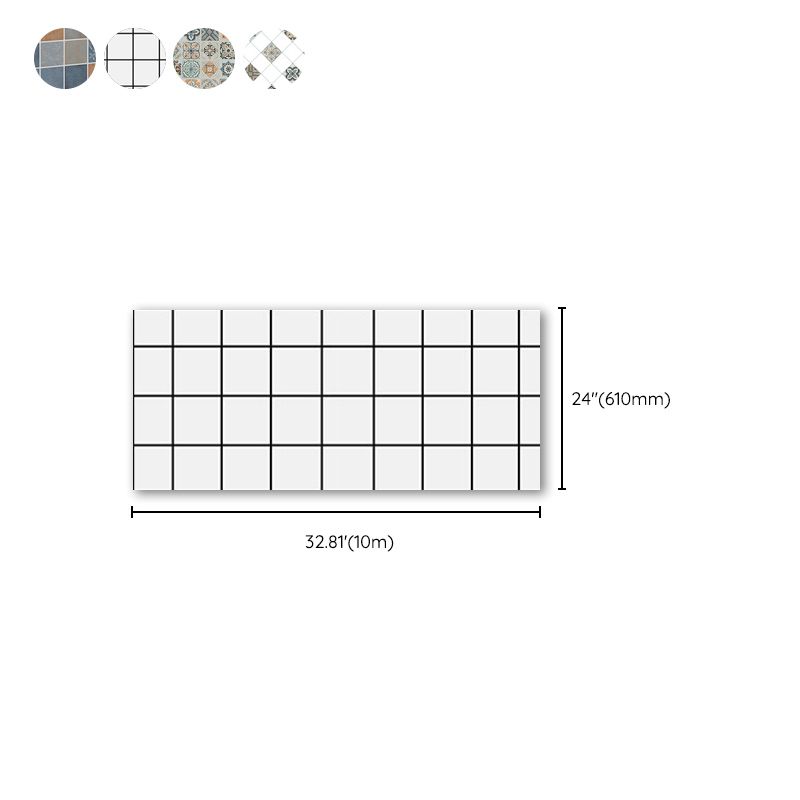 Grid Mosaic Peel & Stick Tile Scratch Resistant Wallpaper for Backsplash Wall Clearhalo 'Flooring 'Home Improvement' 'home_improvement' 'home_improvement_peel_stick_blacksplash' 'Peel & Stick Backsplash Tile' 'peel_stick_blacksplash' 'Walls & Ceilings' Walls and Ceiling' 1200x1200_bb0a82fe-c26e-4e82-a9fb-13978fa138aa