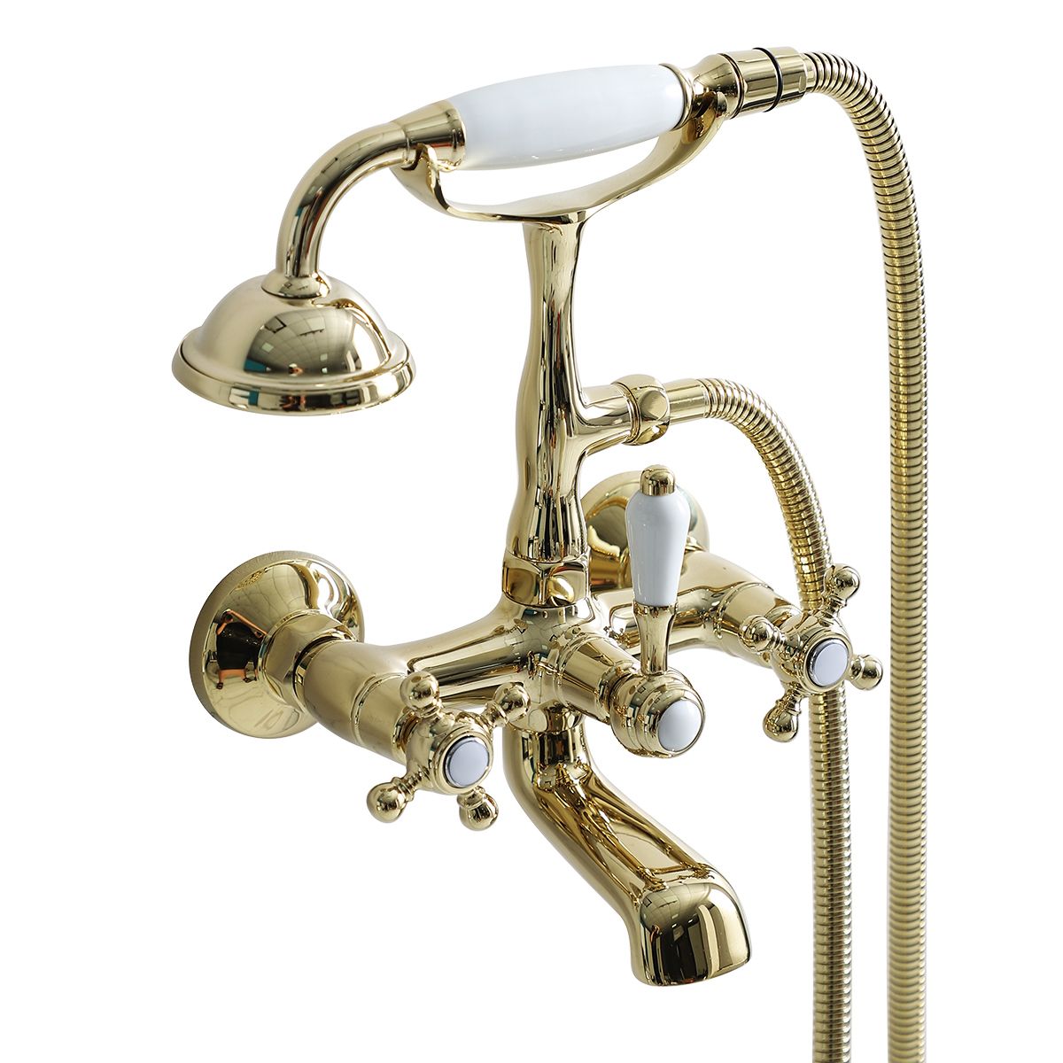 Glam Retro Wall Mounted Metal Claw Foot Tub Faucet Trim Low Arc Claw Foot Tub Faucet Clearhalo 'Bathroom Remodel & Bathroom Fixtures' 'Bathtub Faucets' 'bathtub_faucets' 'Home Improvement' 'home_improvement' 'home_improvement_bathtub_faucets' 1200x1200_bb127e55-4511-4b6d-831d-ae6610c30469
