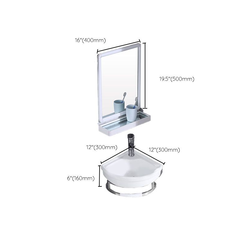 Contemporary Bathroom Sink with Pop-Up Drain Resin Specialty Wall Mount Bathroom Sink Clearhalo 'Bathroom Remodel & Bathroom Fixtures' 'Bathroom Sinks & Faucet Components' 'Bathroom Sinks' 'bathroom_sink' 'Home Improvement' 'home_improvement' 'home_improvement_bathroom_sink' 1200x1200_bb24c438-5e5b-4cc7-a8ee-0761920ec620