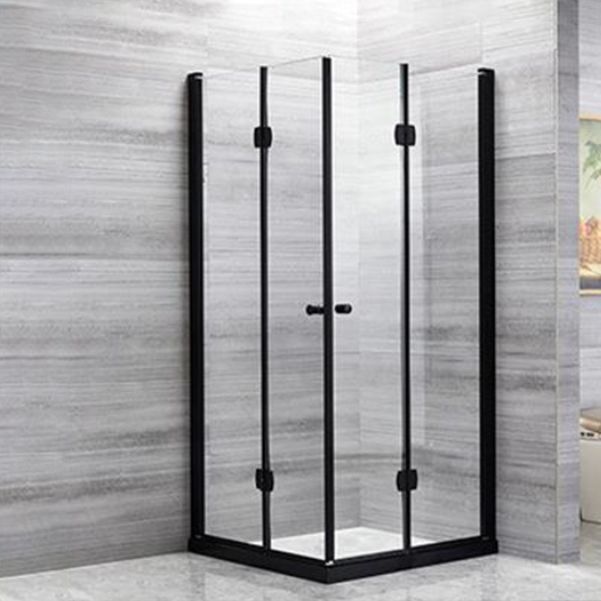 Semi Frameless Tempered Glass Shower Screen Folding Shower Door Clearhalo 'Bathroom Remodel & Bathroom Fixtures' 'Home Improvement' 'home_improvement' 'home_improvement_shower_tub_doors' 'Shower and Tub Doors' 'shower_tub_doors' 'Showers & Bathtubs' 1200x1200_bb4375a6-c8ff-439f-9e49-acf4e054f06d