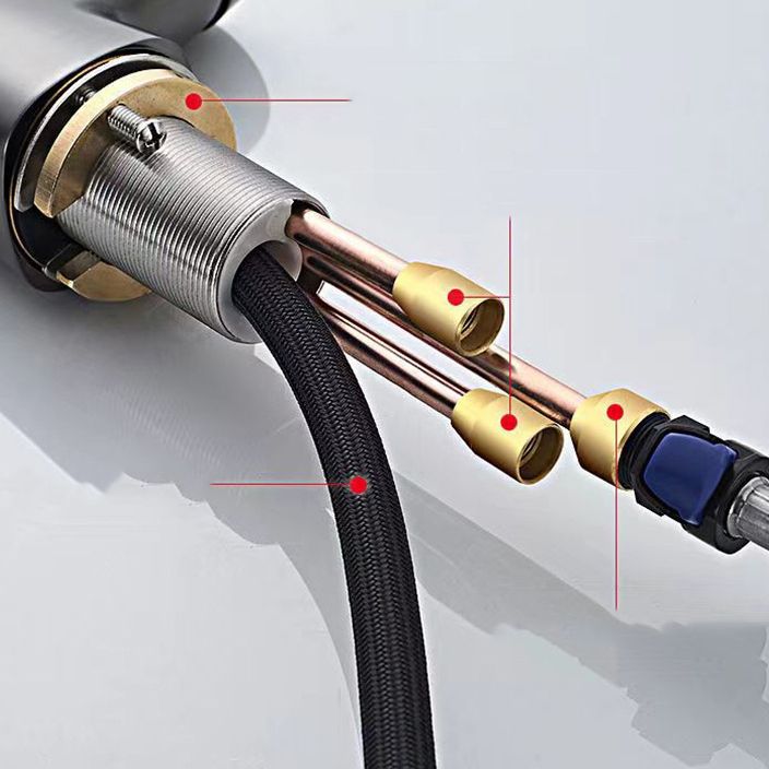 Modern Faucet 1-Handle and 1-Hole Copper with Pull out Sprayer Faucet Clearhalo 'Home Improvement' 'home_improvement' 'home_improvement_kitchen_faucets' 'Kitchen Faucets' 'Kitchen Remodel & Kitchen Fixtures' 'Kitchen Sinks & Faucet Components' 'kitchen_faucets' 1200x1200_bb45dcbc-7257-47ed-ab3a-038a443da17b