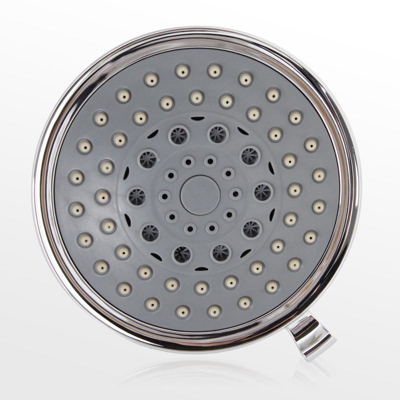 Silver Round Fixed Shower Head Modern Style Wall-Mount Showerhead Clearhalo 'Bathroom Remodel & Bathroom Fixtures' 'Home Improvement' 'home_improvement' 'home_improvement_shower_heads' 'Shower Heads' 'shower_heads' 'Showers & Bathtubs Plumbing' 'Showers & Bathtubs' 1200x1200_bb50926b-2bac-409e-ac4f-514581be5d85