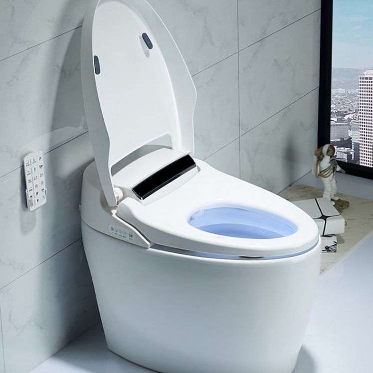 Contemporary Ceramic White Elongated Heated Seat Floor Mount Bidet Clearhalo 'Bathroom Remodel & Bathroom Fixtures' 'Bidets' 'Home Improvement' 'home_improvement' 'home_improvement_bidets' 'Toilets & Bidets' 1200x1200_bb5c2b51-132a-42bd-97ab-10e9244e5c29