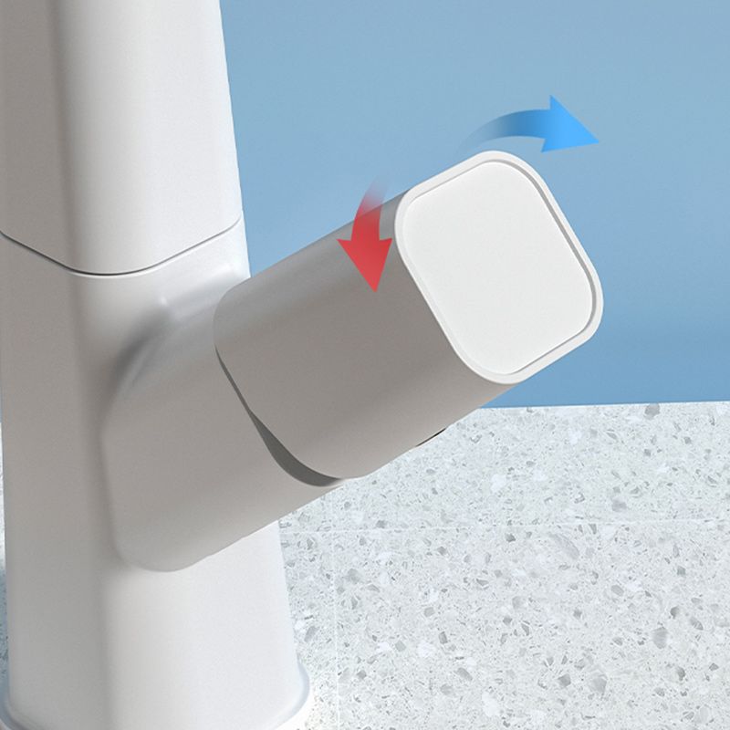 Modern Knob Handle Faucet Brass Deck Mounted Bathroom Sink Faucet Clearhalo 'Bathroom Remodel & Bathroom Fixtures' 'Bathroom Sink Faucets' 'Bathroom Sinks & Faucet Components' 'bathroom_sink_faucets' 'Home Improvement' 'home_improvement' 'home_improvement_bathroom_sink_faucets' 1200x1200_bb5f15b6-2422-4131-96fe-3e283b48a34a