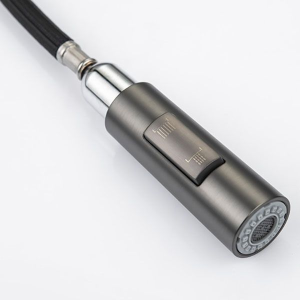 Modern Pull down Standard Kitchen Faucet Single Handle Faucet with Pull out Sprayer Clearhalo 'Home Improvement' 'home_improvement' 'home_improvement_kitchen_faucets' 'Kitchen Faucets' 'Kitchen Remodel & Kitchen Fixtures' 'Kitchen Sinks & Faucet Components' 'kitchen_faucets' 1200x1200_bb804de8-916a-4fe6-af2c-4fc736fb5243