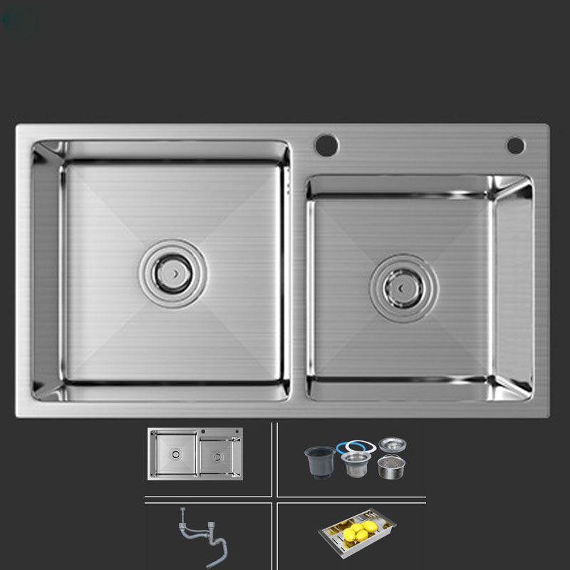 Modern Kitchen Bar Sink Stainless Steel with Drain Strainer Kit and Soap Dispenser Sink Clearhalo 'Home Improvement' 'home_improvement' 'home_improvement_kitchen_sinks' 'Kitchen Remodel & Kitchen Fixtures' 'Kitchen Sinks & Faucet Components' 'Kitchen Sinks' 'kitchen_sinks' 1200x1200_bb9f7d7f-6412-4adf-9edd-ff4ce02f1a75