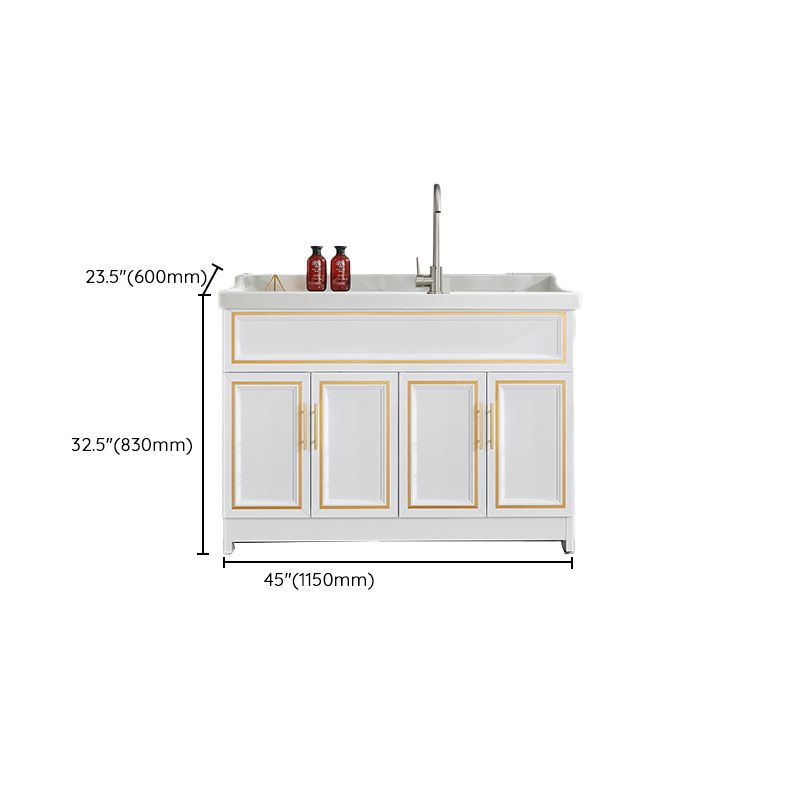 Bathroom Sink Vanity Ceramic Sink Drawers Storage Shelf Vanity with Faucet Clearhalo 'Bathroom Remodel & Bathroom Fixtures' 'Bathroom Vanities' 'bathroom_vanities' 'Home Improvement' 'home_improvement' 'home_improvement_bathroom_vanities' 1200x1200_bba13a75-401b-40c2-be28-4216d6f71ca3