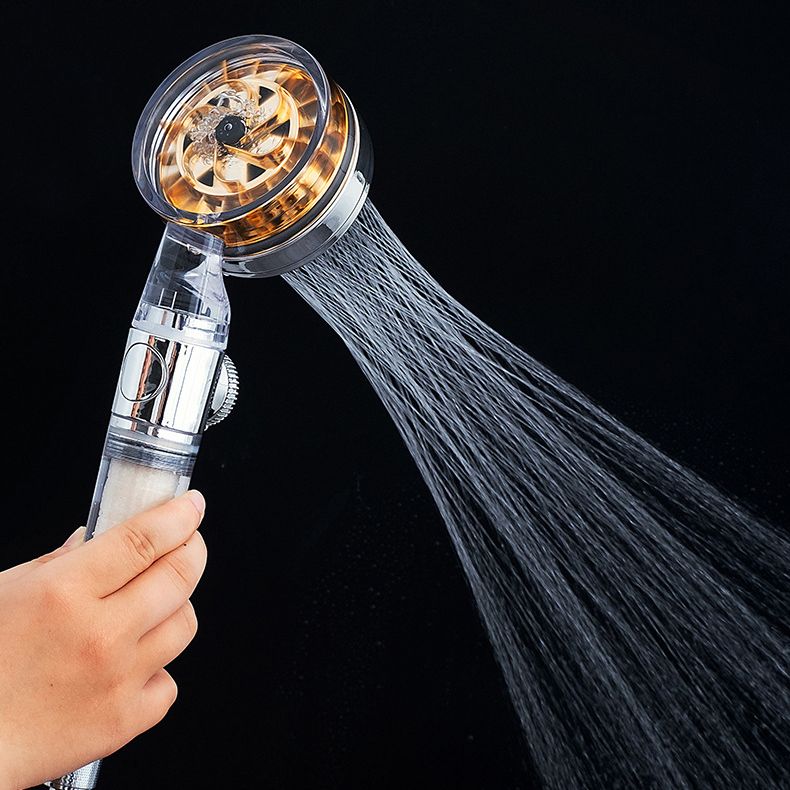 Contemporary Handheld Supercharged Shower Head Round Turbo Spray Head Clearhalo 'Bathroom Remodel & Bathroom Fixtures' 'Home Improvement' 'home_improvement' 'home_improvement_shower_heads' 'Shower Heads' 'shower_heads' 'Showers & Bathtubs Plumbing' 'Showers & Bathtubs' 1200x1200_bbb2548b-e5a8-48c1-8e45-83af9ec47197