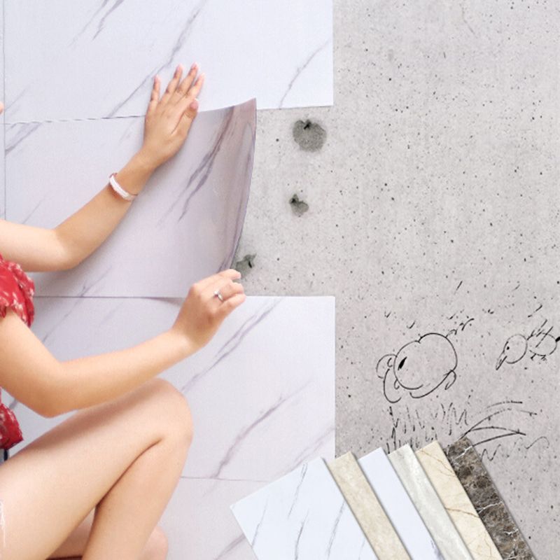 PVC Rectangular 3 Pack 12" X 23" Peel & Stick Mosaic Tile Kitchen and Bathroom Backsplash Clearhalo 'Flooring 'Home Improvement' 'home_improvement' 'home_improvement_peel_stick_blacksplash' 'Peel & Stick Backsplash Tile' 'peel_stick_blacksplash' 'Walls & Ceilings' Walls and Ceiling' 1200x1200_bbbc52f2-d4ec-4359-b680-9aac85d1d332