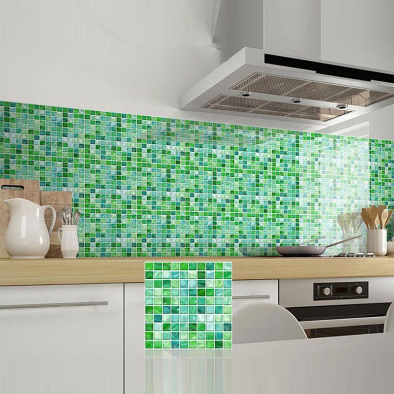 Peel and Stick Mosaic Tile Waterproof Square Peel and Stick Tile for Kitchen 20-Pack Clearhalo 'Flooring 'Home Improvement' 'home_improvement' 'home_improvement_peel_stick_blacksplash' 'Peel & Stick Backsplash Tile' 'peel_stick_blacksplash' 'Walls & Ceilings' Walls and Ceiling' 1200x1200_bbc3ba24-6846-48ed-b6fe-53284e609498