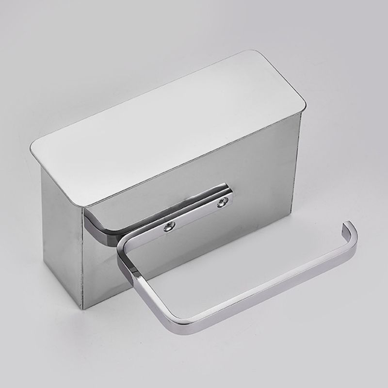 2 Piece Stainless Steel Classic Bathroom Accessory Set Black & Chrome Paper Holder Clearhalo 'Bathroom Hardware Sets' 'Bathroom Hardware' 'Bathroom Remodel & Bathroom Fixtures' 'bathroom_hardware_sets' 'Home Improvement' 'home_improvement' 'home_improvement_bathroom_hardware_sets' 1200x1200_bbd9c83f-cf44-4dc0-9af4-b5dfa72cfd68