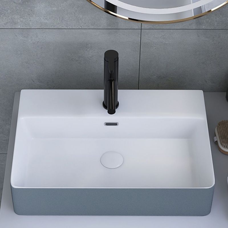 Modern Style Trough Bathroom Sink Rectangle Ceramic Trough Bathroom Sink Clearhalo 'Bathroom Remodel & Bathroom Fixtures' 'Bathroom Sinks & Faucet Components' 'Bathroom Sinks' 'bathroom_sink' 'Home Improvement' 'home_improvement' 'home_improvement_bathroom_sink' 1200x1200_bbe016dd-5254-4d20-b5cd-37a23105662d