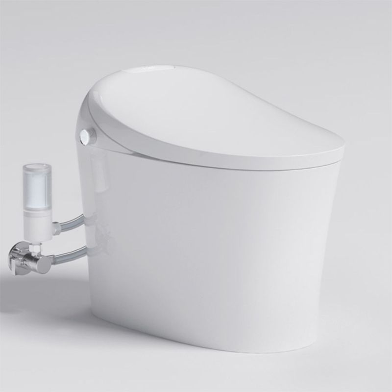 Contemporary White Foot Sensor Ceramic Temperature Control Smart Bidet Clearhalo 'Bathroom Remodel & Bathroom Fixtures' 'Bidets' 'Home Improvement' 'home_improvement' 'home_improvement_bidets' 'Toilets & Bidets' 1200x1200_bbf302d2-d1d1-4e3e-a88f-2e0bdcbacd5a