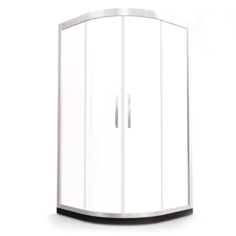 Framed Tempered Shower Bath Door Double Sliding Shower Doors Clearhalo 'Bathroom Remodel & Bathroom Fixtures' 'Home Improvement' 'home_improvement' 'home_improvement_shower_tub_doors' 'Shower and Tub Doors' 'shower_tub_doors' 'Showers & Bathtubs' 1200x1200_bbfc8c83-8c0f-4b5b-973b-1a06453e03d9