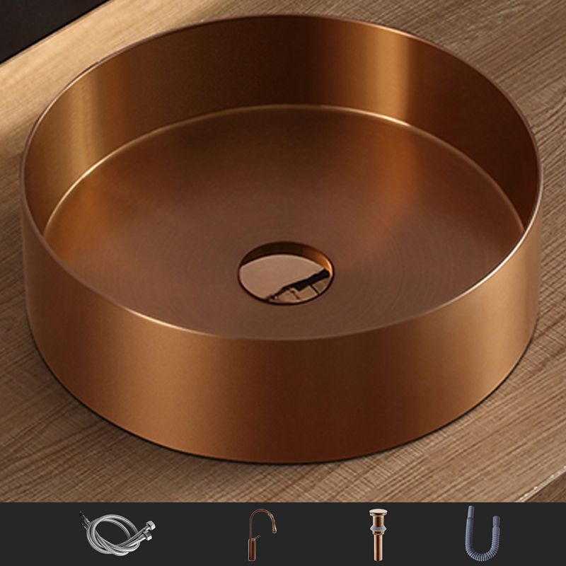 Modern Bathroom Sink Metal Wash Stand with Basin and Faucet Bathroom Sink Clearhalo 'Bathroom Remodel & Bathroom Fixtures' 'Bathroom Sinks & Faucet Components' 'Bathroom Sinks' 'bathroom_sink' 'Home Improvement' 'home_improvement' 'home_improvement_bathroom_sink' 1200x1200_bc08decb-8280-4333-92f2-18d3fff3cd5a